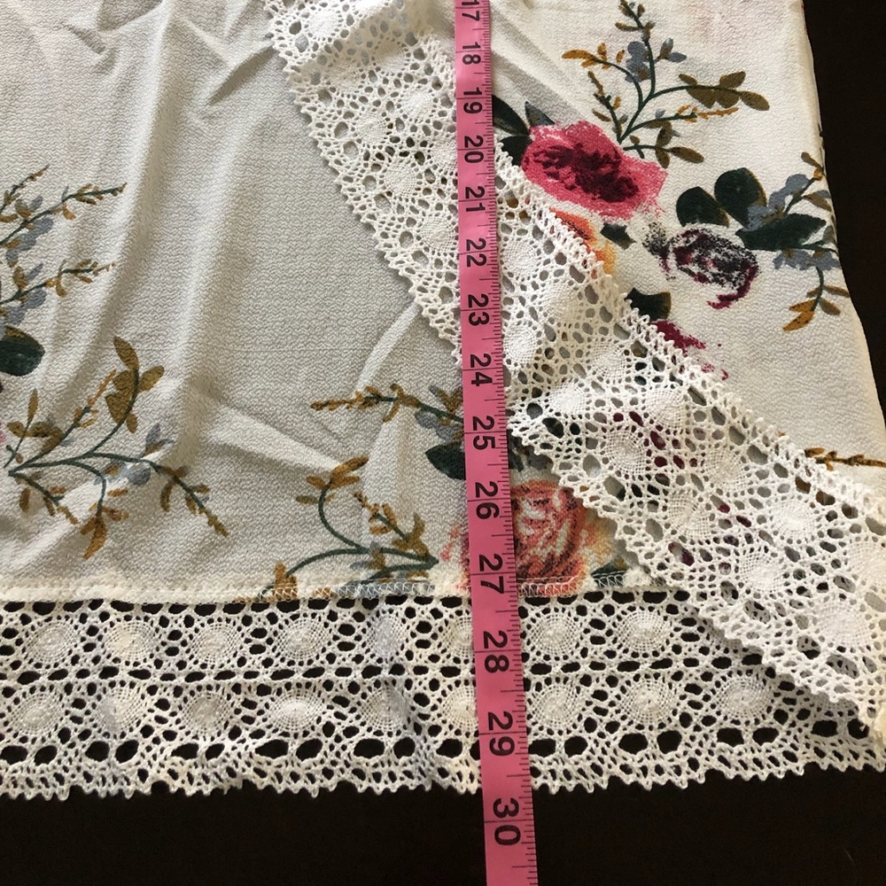 White Floral Long Sleeve Kimono Size OS - Picture 7 of 7